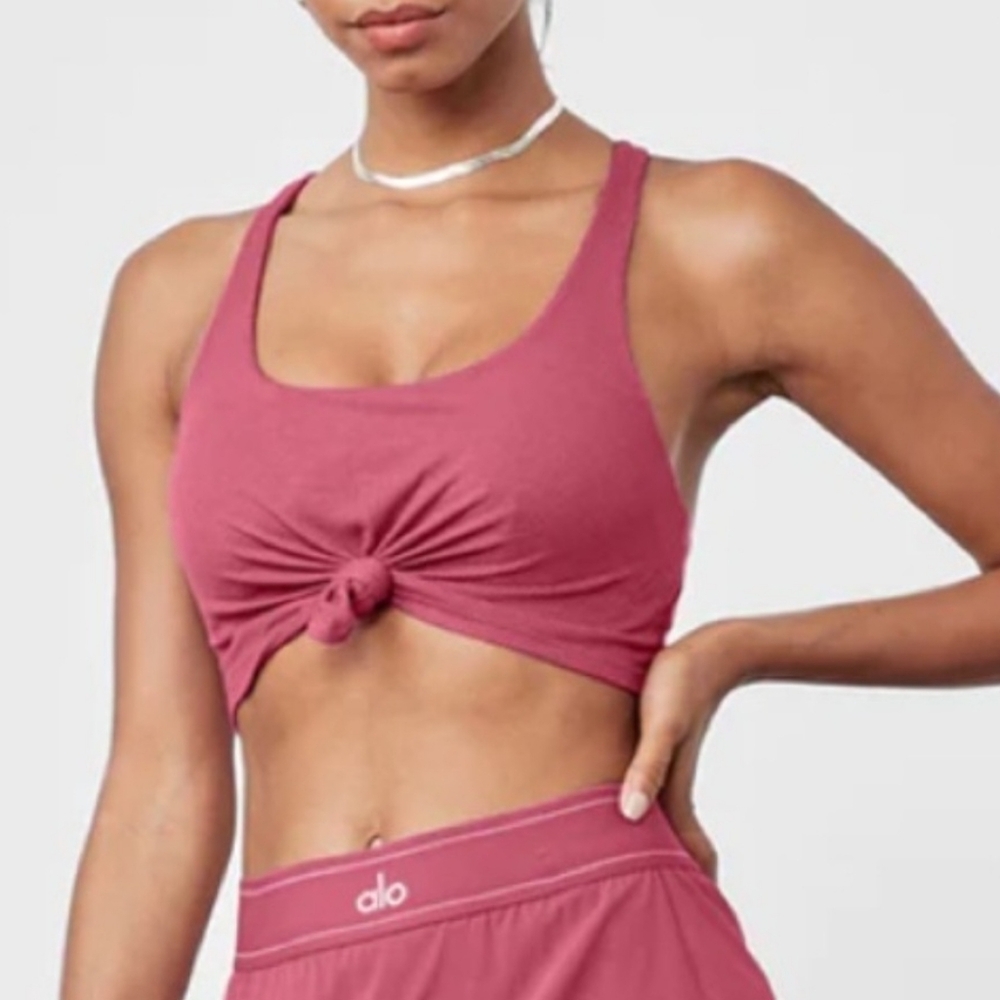 ALO Yoga Raspberry Sports Bra / Shorts